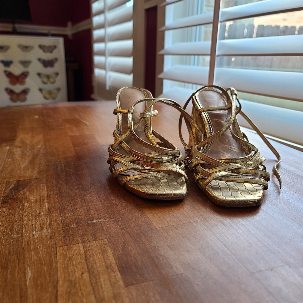 Sam Edelman gold heels